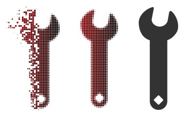 Nokta yarı ton Wrench kutsal kişilerin resmi kırık