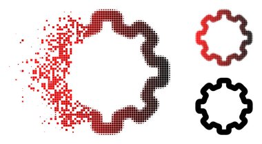 Dağınık nokta noktalı resim karikatür simgesi