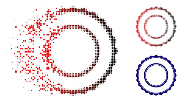 Распущенный Pirelli Halfone Double Rosette Circular
