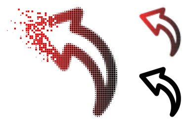 Işıltı noktalı yarım ton geri alma simgesi