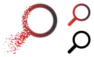 Çözünmüş noktalı noktalı resim bul simgesi