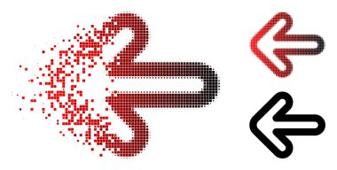 Nokta noktalı resim sol ok simgesi harcanmış