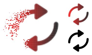 Işıltı nokta noktalı resim yenileme simgesi