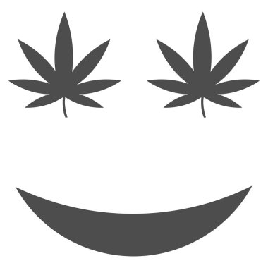 Esrar gülümseme düz simgesi