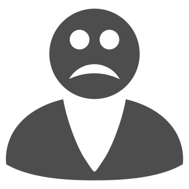 Üzgün Kullanıcı düz simgesi
