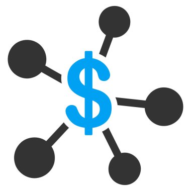 Para emisyon düz simgesi