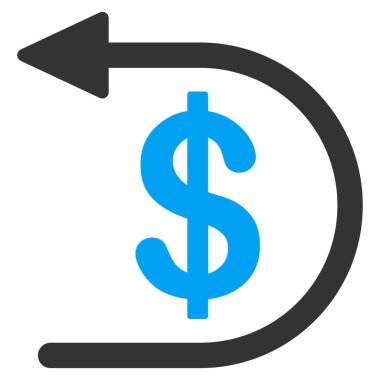 Geri ödeme düz simgesi