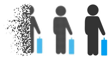 Tahribe nokta yarı ton çocuk Bagaj simgesi