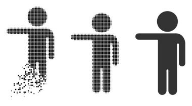 Kırık nokta yarı ton çocuk göstermek kutsal kişilerin resmi