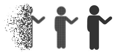 Alt simge konuşmak hasarlı piksel noktalı resim