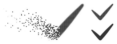 Kırık noktalı yarım ton geçerli simge