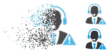 Pixelated yarı ton acil servisi simgesini eriterek