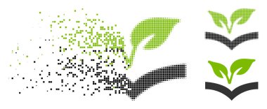 Hareketli nokta yarı ton Flora bilgi simgesi