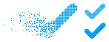 Kaybolan piksel noktalı resim Evet simgesi