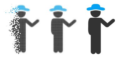 Beyefendi simge konuşmak toz nokta noktalı resim