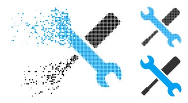 Kırık nokta yarı ton araçlar simgesi