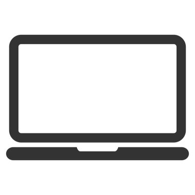 Dizüstü bilgisayar vektör simgesi