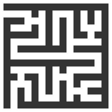 Labirent vektör simgesi