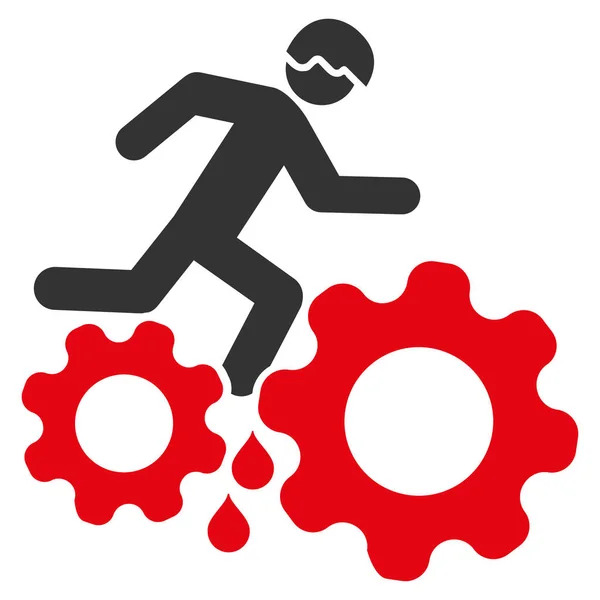 Equipo de sangre Accidente de trabajo Vector Icono — Vector de stock