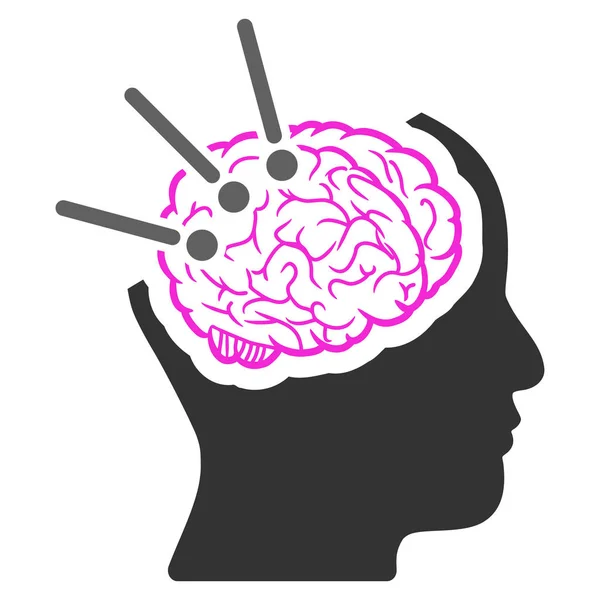 Icono de vectores de autopsia cerebral — Vector de stock