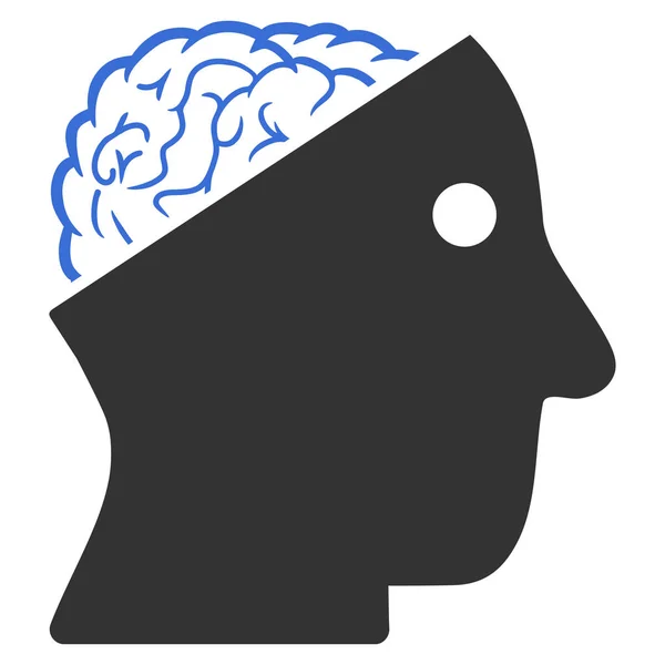 Icono de vector de cerebro abierto — Archivo Imágenes Vectoriales