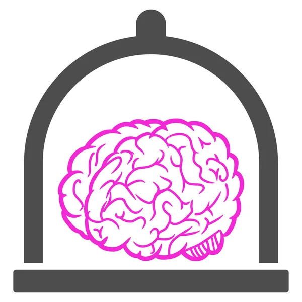 Icono del vector de conservación del cerebro — Archivo Imágenes Vectoriales