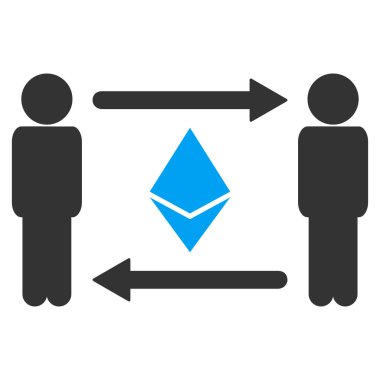 Kişilerin Exchange Ethereum vektör simgesi