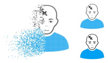 Kırık nokta yarı ton başına yüz simgesiyle zarar