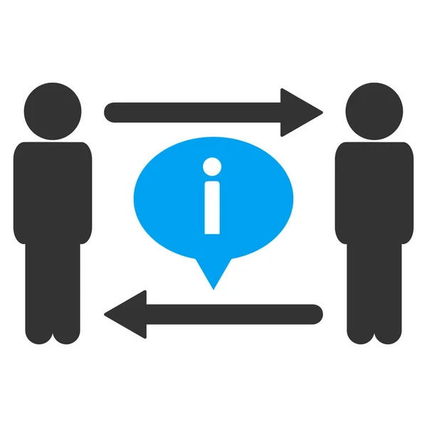 Men Information Exchange Raster Icon