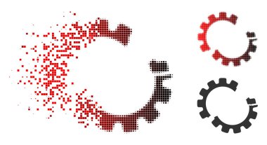 Yarı ton dişli kazasında simgesini dağılmakta noktalı