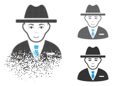 Pixelated yarı ton Aracısı simgesini yüzü ile eriterek