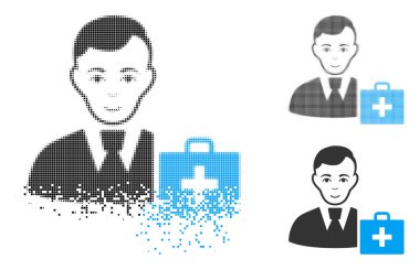 Nokta noktalı resim ilk yardım Manager simgesi yüz dağılmakta