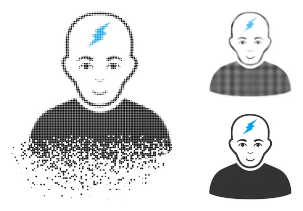 Dağılmakta noktalı resim akıllı çocuk simge yüzü ile noktalı