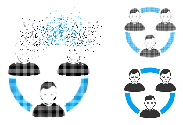 Sosyal Üyeler simgesi yüz eriterek, noktalı yarım ton ve hasarsız katı türevleri ile bağlı. Puan vektör kaybolan bağlı sosyal Üyeler şekil düzenlenir.