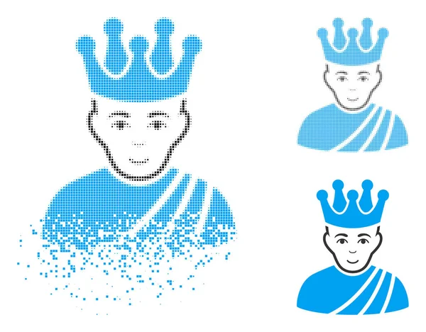 Yüz çözünmüş nokta yarı ton İmparator simgesiyle