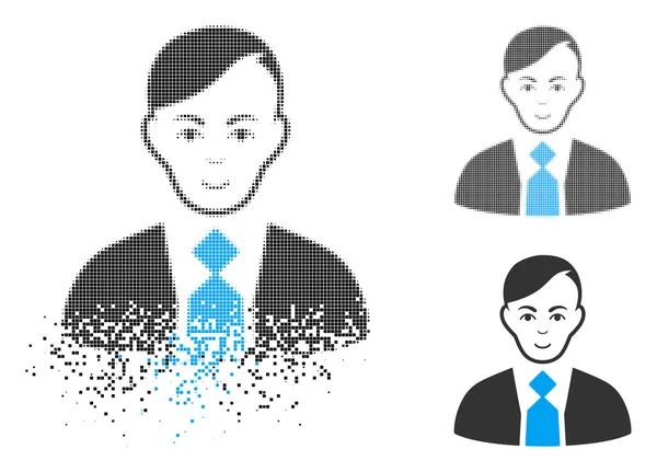 Yüz ile toz piksel yarı ton Führer simgesi