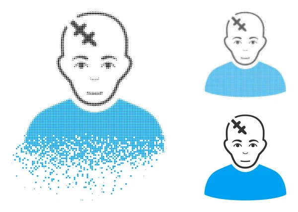 Kaybolan piksel yarı ton başına yüz simgesiyle zarar
