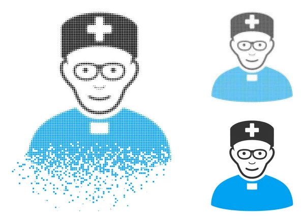 Yüz nokta yarı ton manastır Doktor simgesiyle dağılmakta