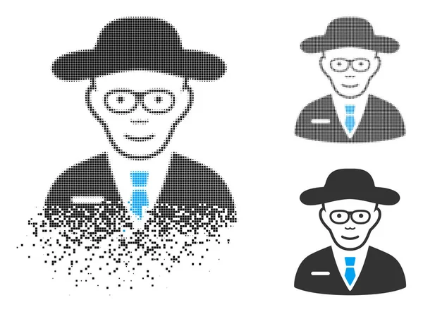 Noktalı yarım ton bilim adamı simge yüzü ile çözünmüş