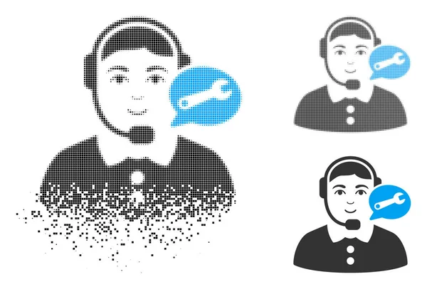 Yüz kırık noktalı yarım ton servis merkezi kadın simgesiyle