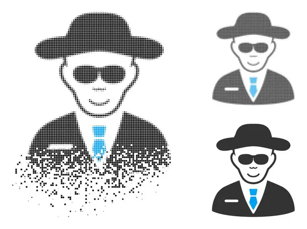 Nokta noktalı resim casus simgesi yüz zarar