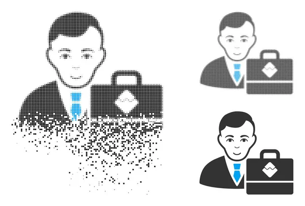 Hareketli yarı ton dalgalar Accounter simge yüzü ile noktalı