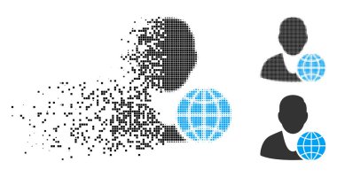 Yarı ton genel Yöneticisi simgesini toz noktalı