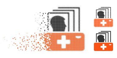 Kaybolan piksel yarı ton hasta Katalog simgesi