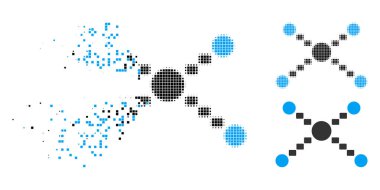 Kırık Pixelated noktalı resim bağlantıları simgesini noktalı