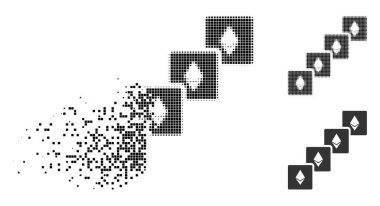 Harcanmış nokta noktalı resim Ethereum Blockchain simgesi