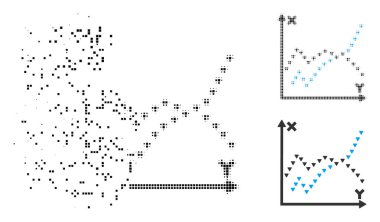 Tahribe Pixelated noktalı resim işlevleri Arsa simgesi noktalı