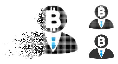 Harcanmış nokta noktalı resim Bitcoin Manager simgesi