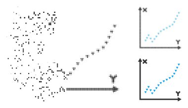 Çözünmüş nokta noktalı resim işlevi Arsa simgesi noktalı
