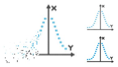 Gauss Arsa simgesi noktalı toz nokta noktalı resim